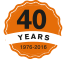 40 years badge